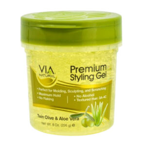 VIA NATURAL Premium Styling Gel - Olive and Aloe Vera