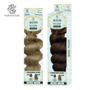 Hair Couture Human Blend Hair AVANTI 9PCS CLIP-IN CASCADE CURL 20"