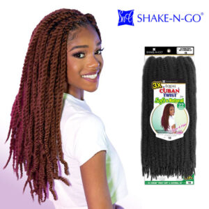 SHAKE-N-GO 3X CUBAN TWIST SOFT & NATURAL 22"