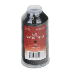KIM & C Cotton Corn Style Weaving Thread - Black 1000m/100g
