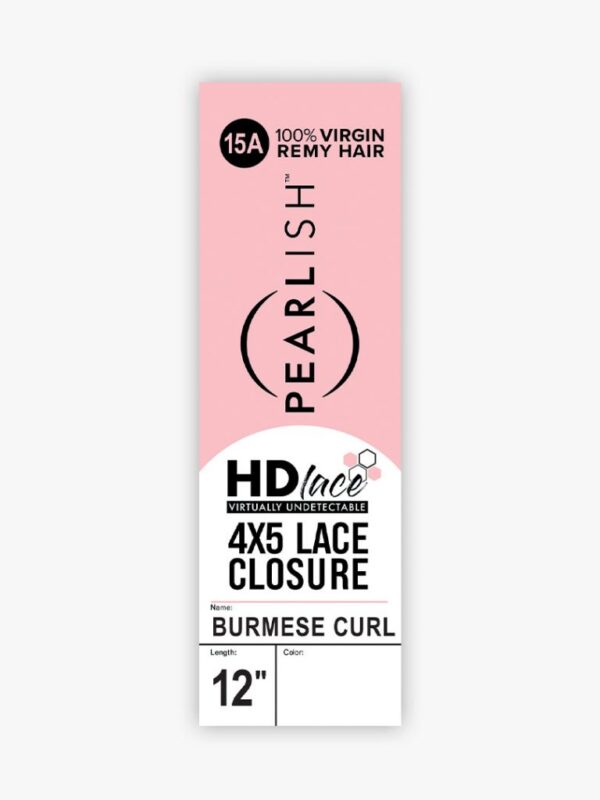 SENSATIONNEL PEARLISH 4X5 HD LACE CLOSURE BURMESE CURL 12" - Image 8