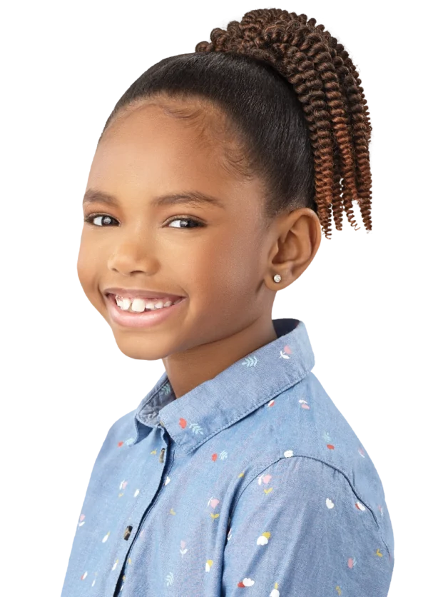 Outre X-PRESSION LIL LOOKS - DRAWSTRING PONYTAIL - SPRING TWIST 8″ - Image 6
