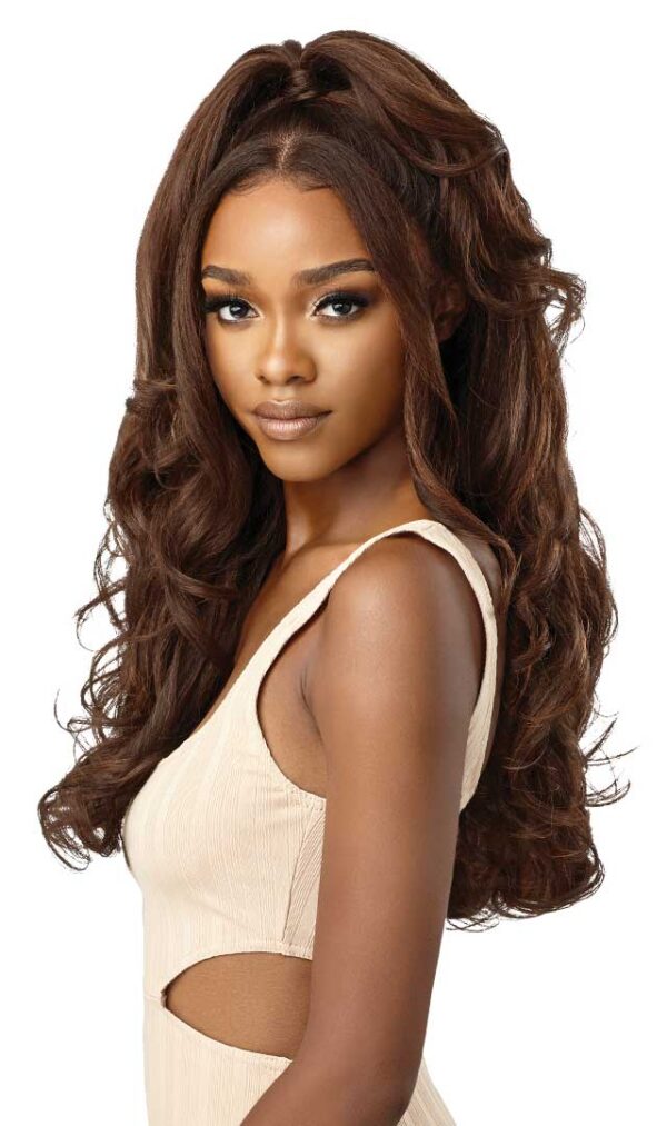 OUTRE 100% HUMAN HAIR BLEND 360 FRONTAL LACE WIG - KALINDA - Image 5