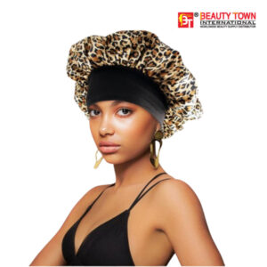 Beauty Town Bonnet Cap Leopard