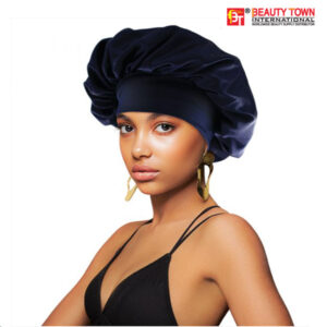 Beauty Town Bonnet Cap Navy Blue