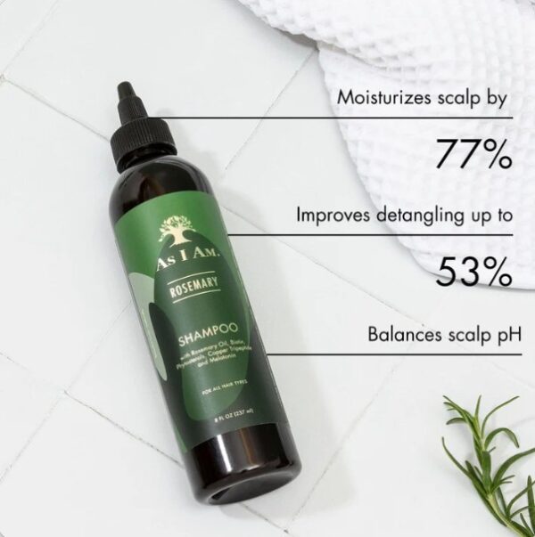 As I Am Rosemary Shampoo 8 oz - Image 6