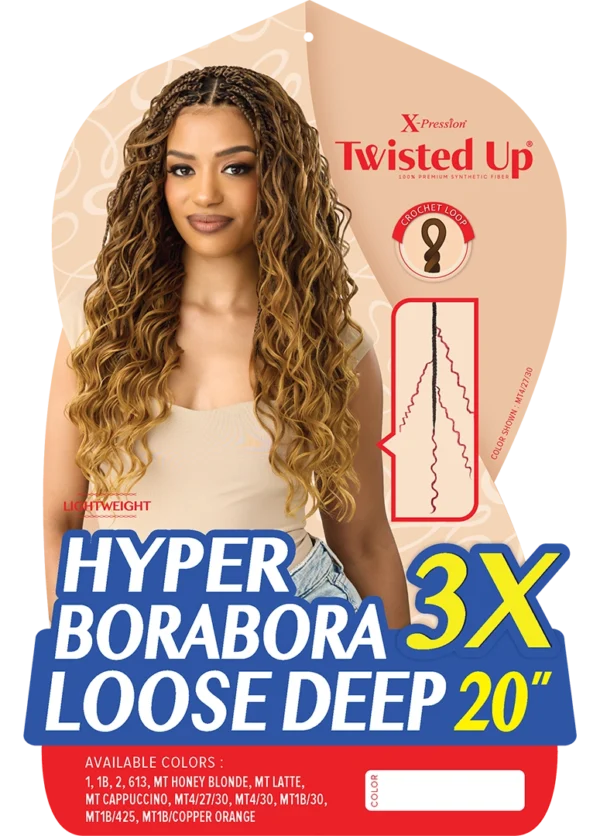 OUTRE X-PRESSION - TWISTED UP - HYPER BORABORA LOOSE DEEP 20" 3X - Image 3