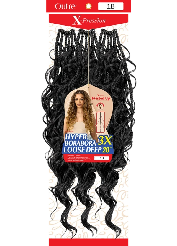 OUTRE X-PRESSION - TWISTED UP - HYPER BORABORA LOOSE DEEP 20" 3X - Image 4