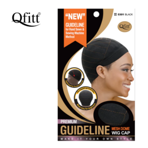 QFITT WIG CAP GUIDELINE MESH DOME #5301 BLACK