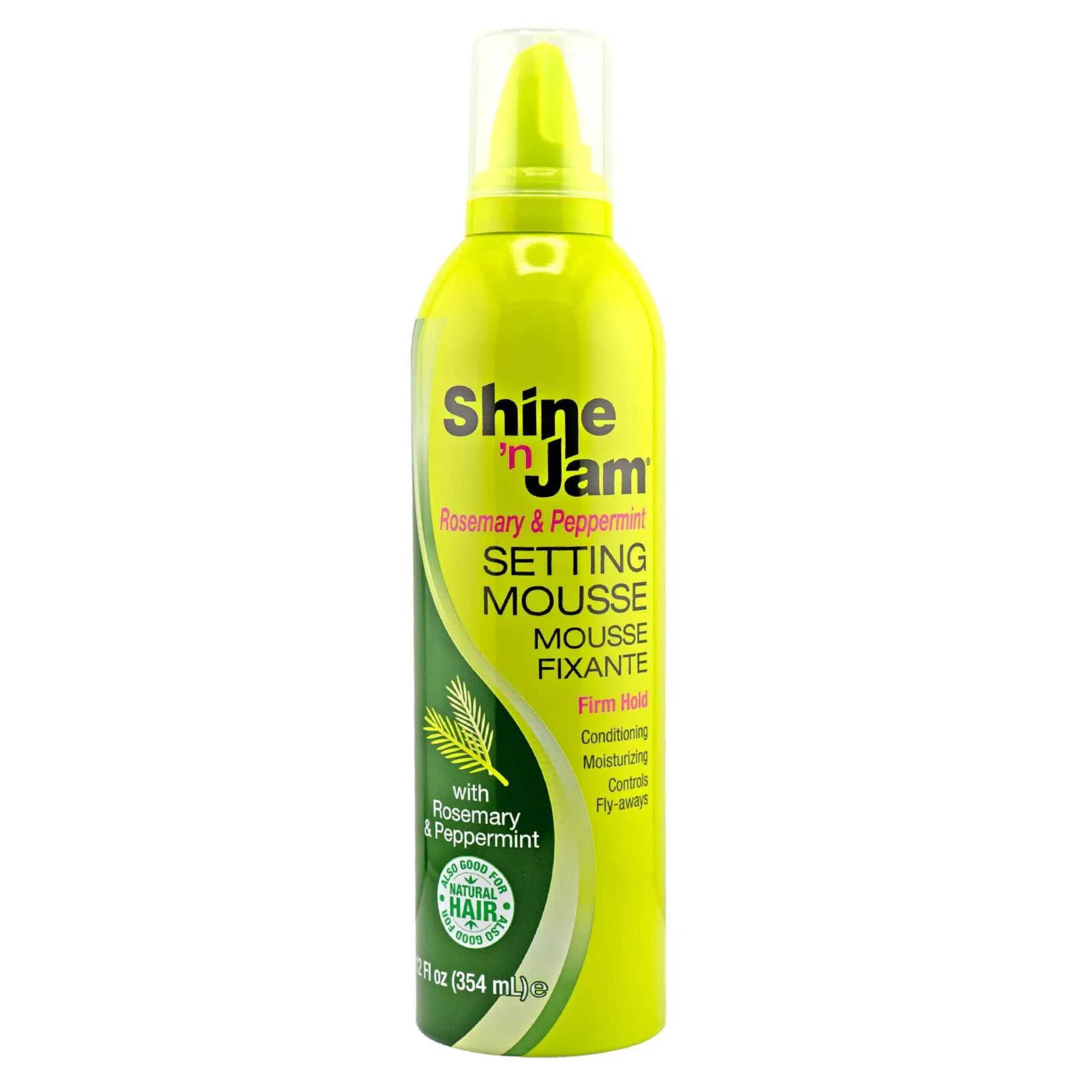 AMPRO Shine N Jam Rosemary & Peppermint Setting Mousse Firm Hold 12oz