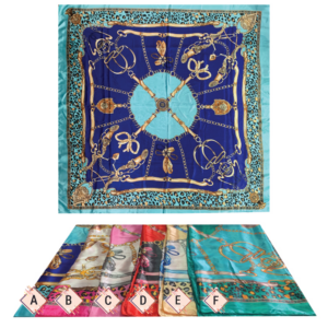 BEAUTY TOWN SILKY SATIN SCARF 35" - #06164