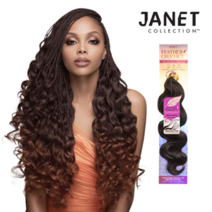 Janet Collection HH FEATHER CROCHET HAIR BODY 18"