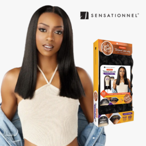 SENSATIONNEL KINKY EDGE Y-PART - KINKY SILK PRESSED 18"