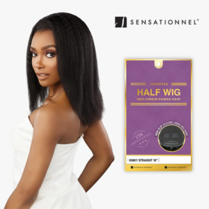 SENSATIONNEL HALF WIG 13A KINKY STRAIGHT 18โณ