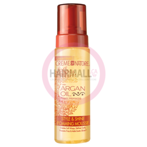 Creme of Nature Argan Oil Sytle & Shine Foaming Mousse 7oz